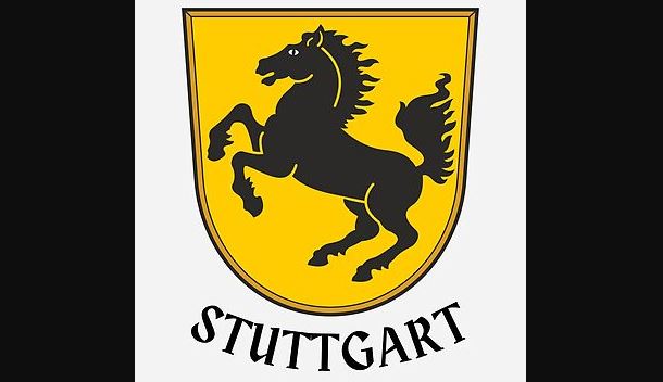 Armoiries ancien Wurtemberg avec cerfs et blason rouge noir, origine du logo Porsche
