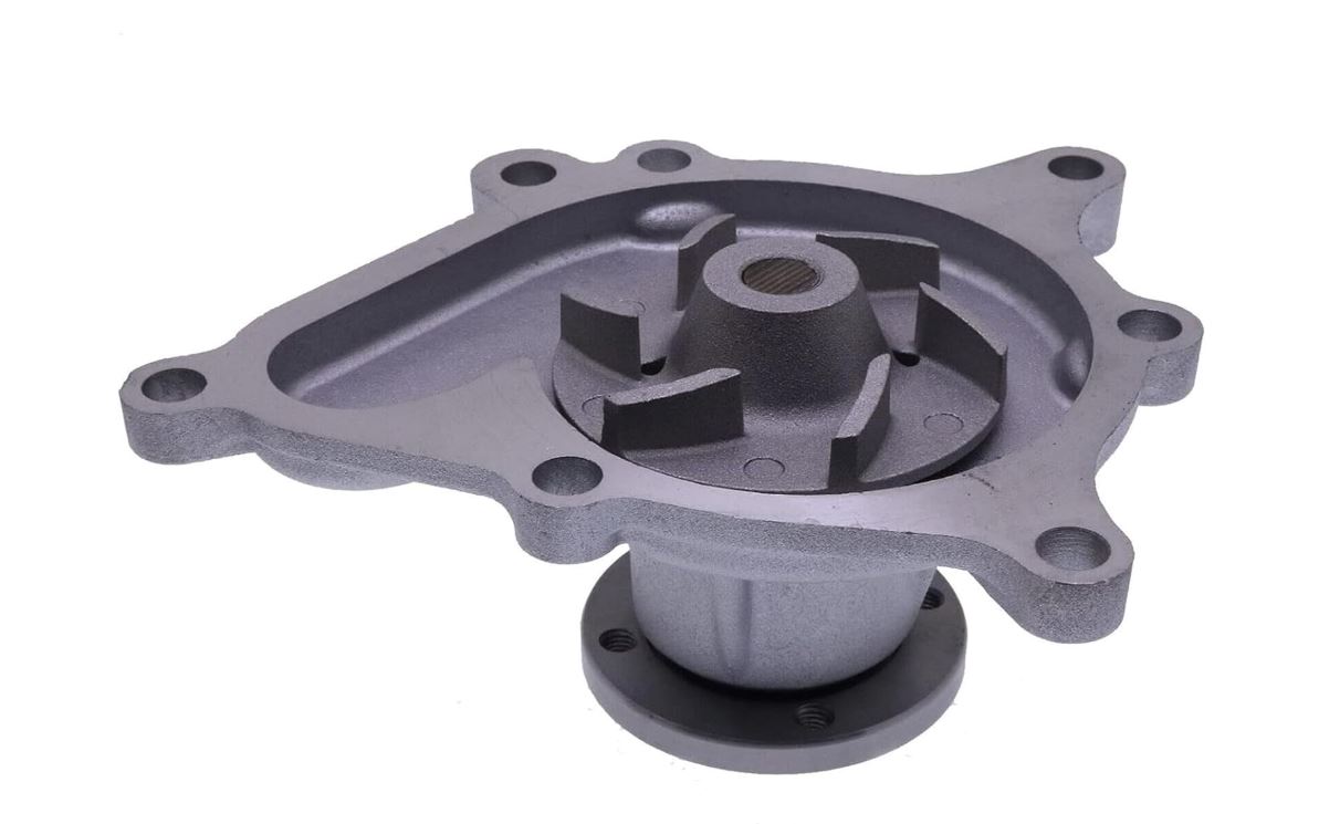 Pompe à eau voiture avec turbine visible pièce de refroidissement moteur