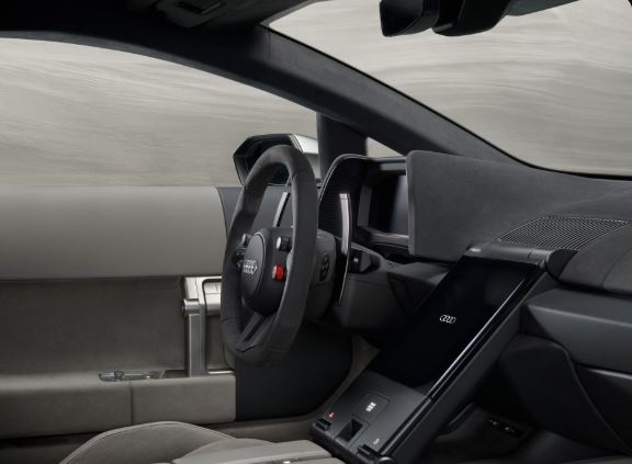 Habitacle minimaliste de l'Audi Nuvolari inspirée du Concept C