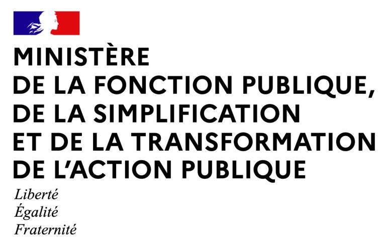 Logo du ministère de la Fonction publique, de la Simplification et de la Transformation de l'action publique, illustrant les enjeux de simplification administrative en France.