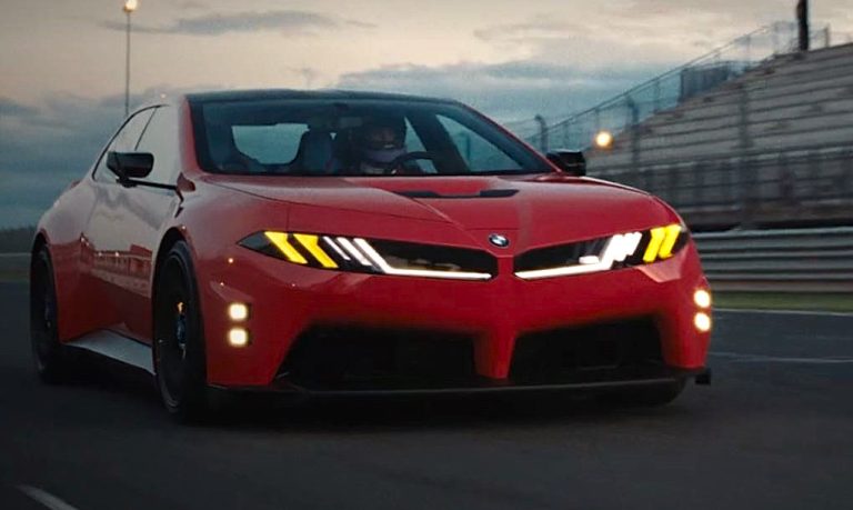 BMW M3 électrique Neue Klasse avec signature lumineuse Motorsport