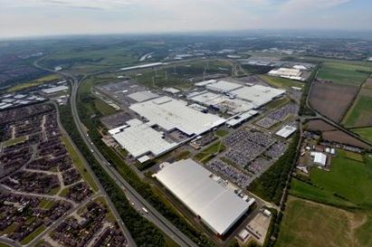 Vue aérienne de l'usine Nissan de Sunderland appelée à accueillir Chery