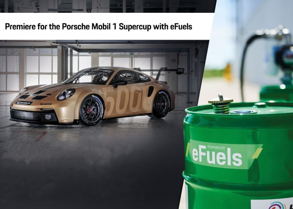 Porsche 911 de compétition alimentée par des e-fuels de synthèse