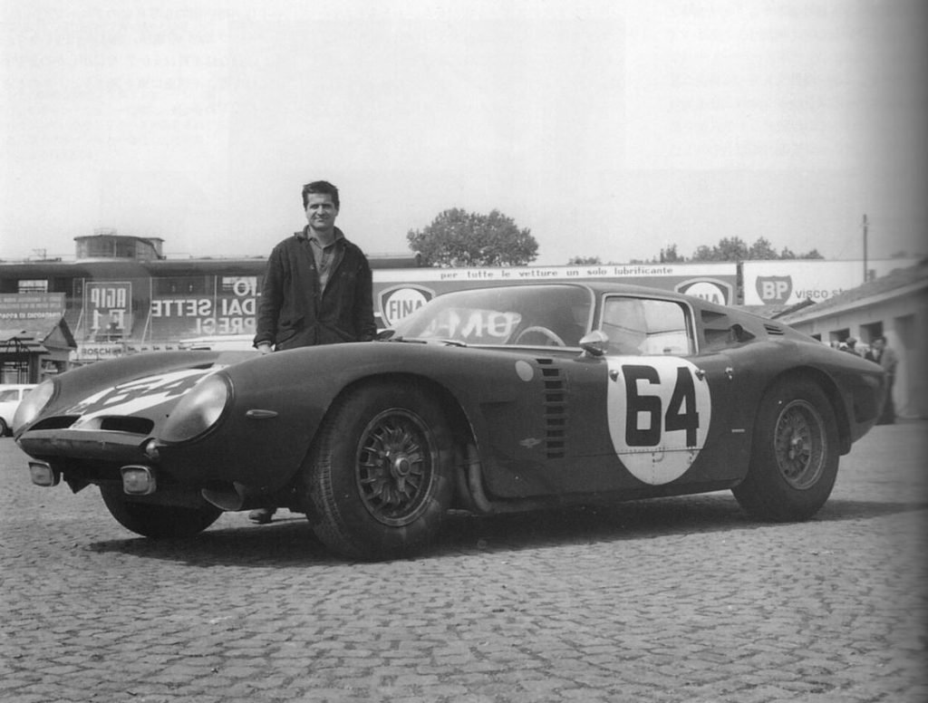 Iso Grifo A3/C en essais avec Giotto Bizzarrini.