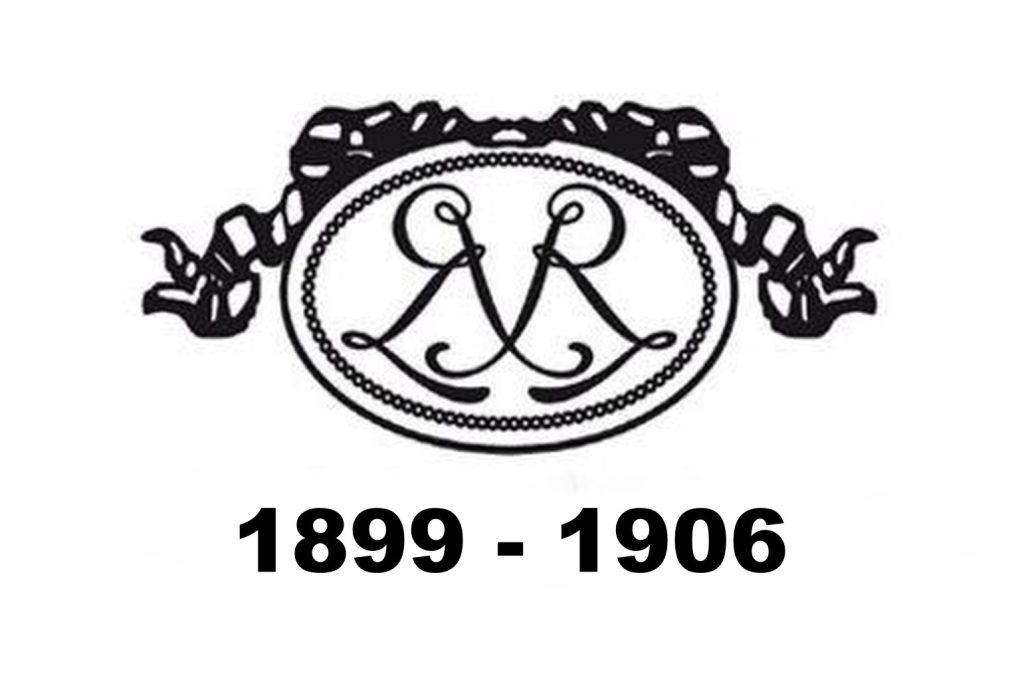 Premier logo Renault utilisé entre 1899 et 1906 avec les initiales des frères Renault