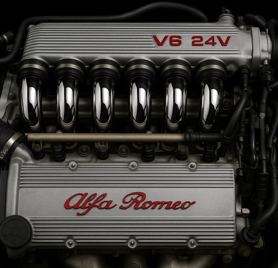 Moteur Busso Alfa Romeo V6 24 soupapes considéré comme l’un des plus beaux moteurs italiens