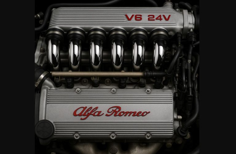 Moteur Busso Alfa Romeo V6 24 soupapes considéré comme l’un des plus beaux moteurs italiens