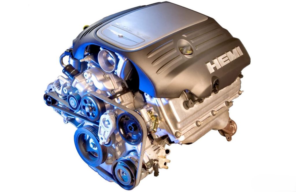 Moteur Hemi moderne Chrysler V8 de génération récente