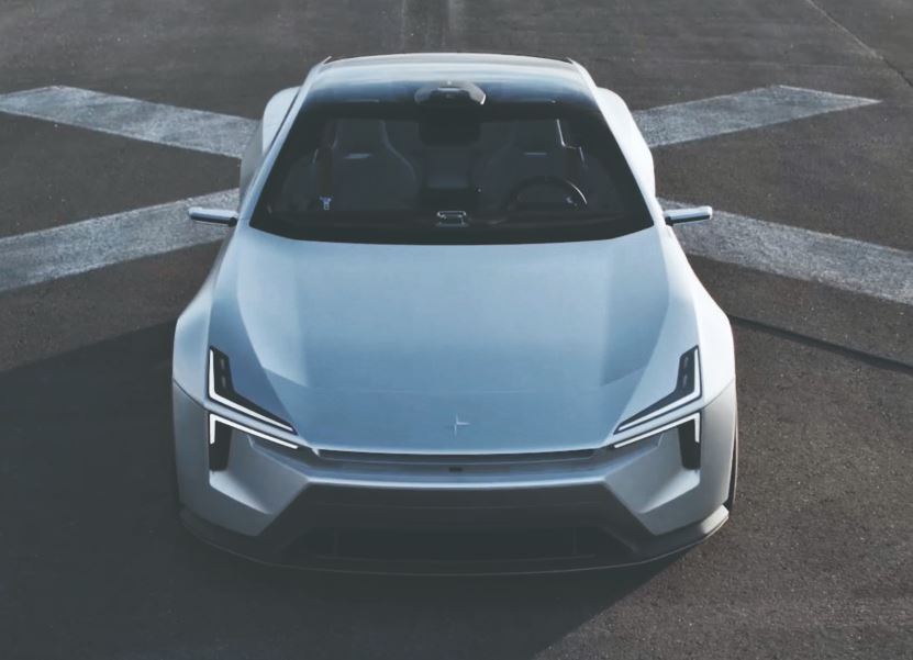 Face avant de la Polestar 5 inspirée du concept Precept