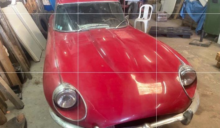 Jaguar Type E Coupé 4.2 de 1967 retrouvée avant restauration