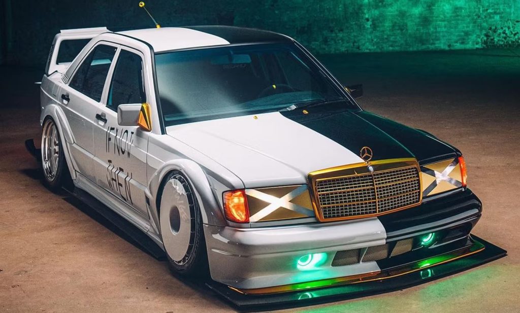 Mercedes 190 E Evolution II préparée dans l'esprit Need for Speed
