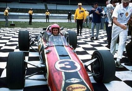 Paul Newman au volant d'une monoplace dans le film Winning de 1969