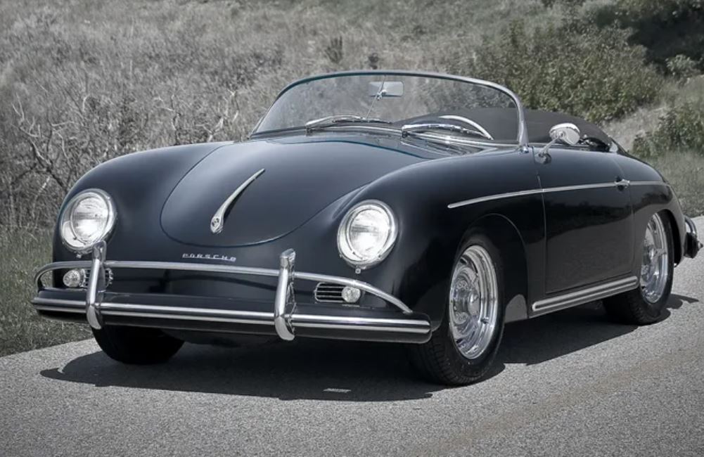 Porsche 356 Speedster noire associée à Steve McQueen