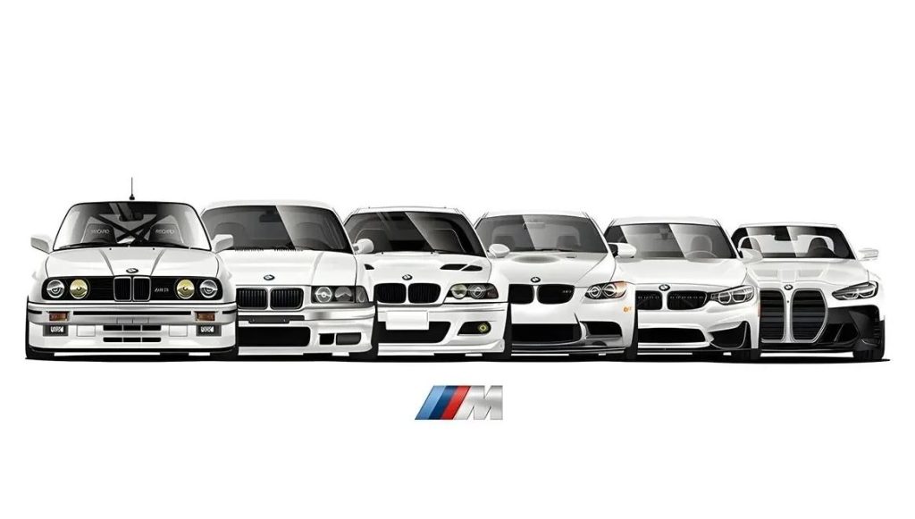 Évolution des différentes générations de BMW M3 depuis la E30