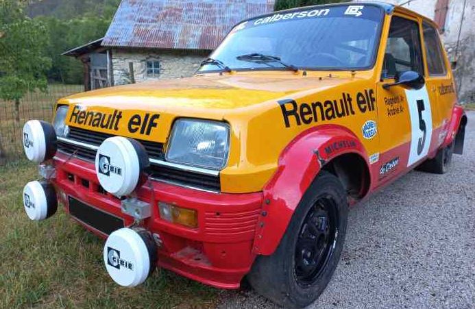 Renault 5 Alpine Groupe 2 préparée pour les épreuves de rallye