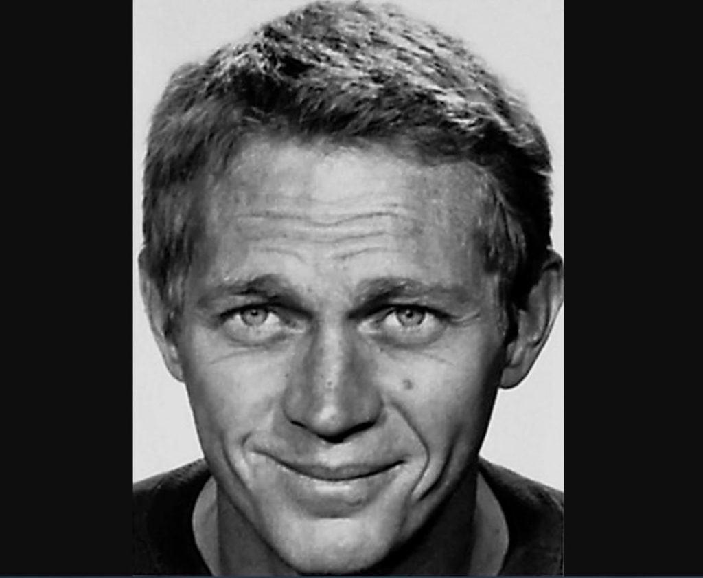 Portrait de Steve McQueen, acteur américain surnommé le King of Cool