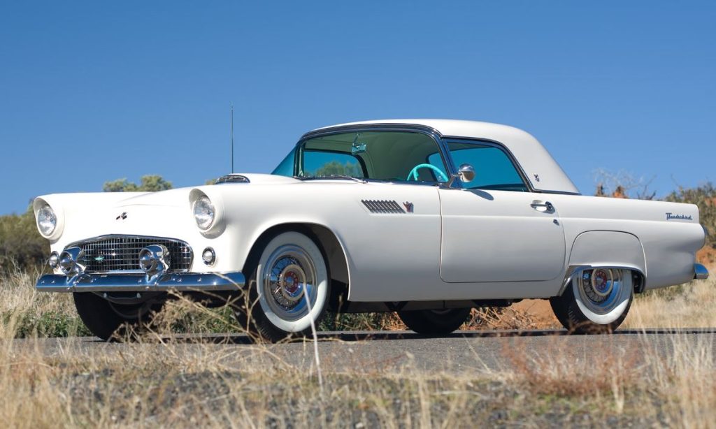 Ford Thunderbird 1955 avec hard-top amovible, première génération du célèbre cabriolet américain