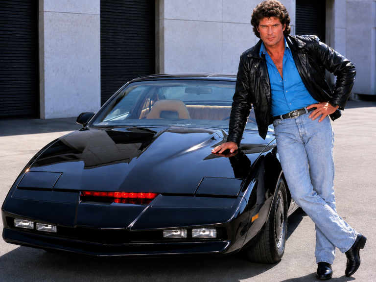 KITT aux côtés de Michael Knight dans la série K2000