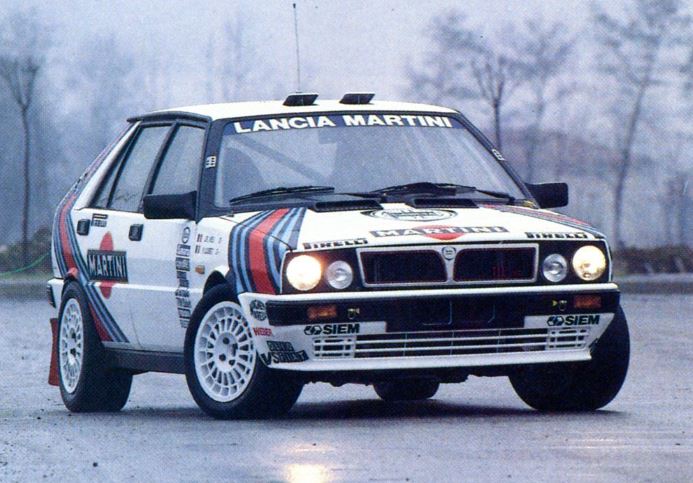 Lancia Delta HF 4WD Martini Racing au début de la domination en 1987