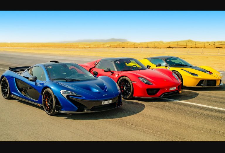 McLaren P1, Porsche 918 Spyder et LaFerrari réunies sur circuit