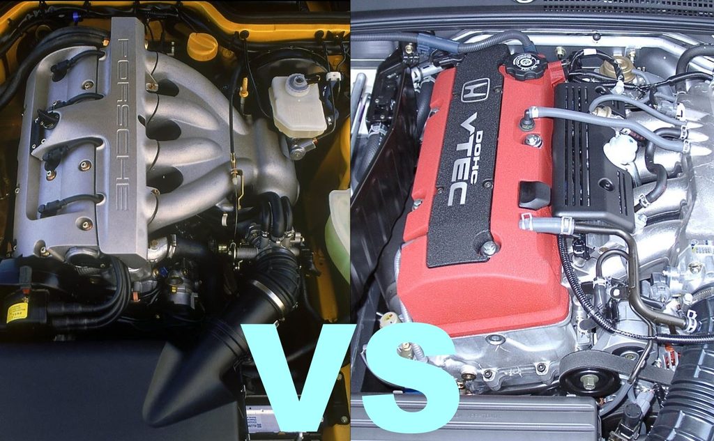 Moteurs 4 cylindres Porsche 968 et Honda S2000, deux philosophies opposées