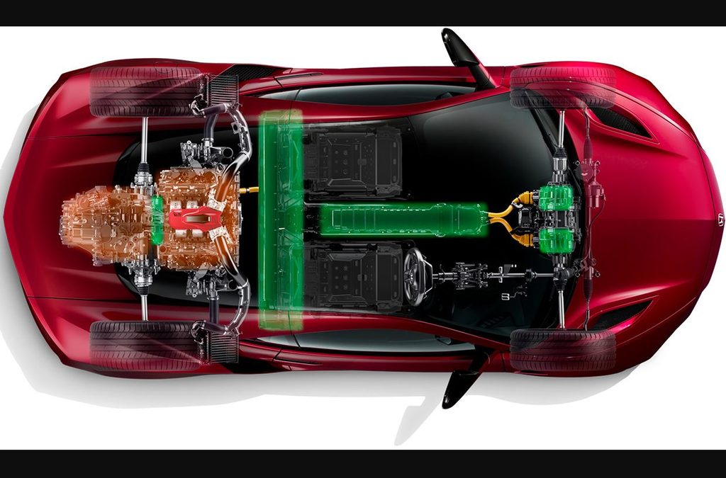 Motorisation de la Honda NSX hybride avec V6 biturbo et trois moteurs électriques
