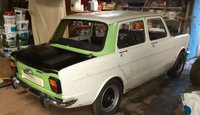 Simca 1000 Rallye 2 1973 retrouvée dans un garage